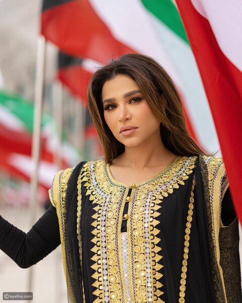 إطلالة نهى نبيل خلال الاحتفال بالعيد الوطني الكويتي.jpeg